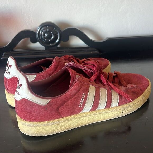 Men 9.5 US  Adidas Originals Campus Leather Suede Bur Dy Bz0087 - Picture 10 of 11